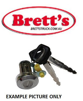 SPEC 17800.303 DOOR BARREL AND KEY RH RIGHT OR LH LEFT HAND DOOR FC432 4G54 1986-1995   FE334 4D31 1990-1995  FE339 4D34 1992-1995  FE434 4D31 1986-1995  FE439 4D34 1990-1995  FE444 4D31 1986-1995  FE449 4D34 1990-1995   FG434    FG439