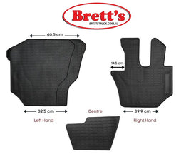 18880.209 FLOOR MAT FXZ FXM FYZ 2008-2024   RUBBER MAT  SUIT ISUZU TRUCK FXY77 FXZ77 EURO 4 2008-2011  FXM77 2011- SiTEC II 325- 6UZ1-TZN 9.8L 2011- (Copy)