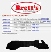 18880.202 FLOOR MAT SET NPR NPS NQR 2008- 2008-2024 RUBBER MAT WITH "ISUZU"  NPR400 NQR450 NPS75 NPR75  PR75 2008-2011 EURO 4 NPR75 2012-EURO 5    NPS75 2008-2011 EURO 4 NPS75 2012- EURO 5  NQR75 2008-2011 EURO 4 NQR75 2012-