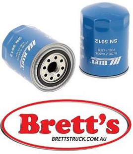 SN5012 FUEL FILTER NAPA 4006  PRO-FILTERS FG115 PUREX PG15 PUROLATOR F54725  PUROLATOR GP16 SF-FILTER SK3518 TOKHEIM CH0030012 VELCON AC405 WIX 24006