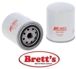 SO 7071 SO7071 OIL FILTER FOR VOLKSWAGEN PASSATIV 2.8 V6 VARIANT, PASSATV 2.8, PASSATV 2.8 4MOTION, PASSATV 2.8 4MOTION VARIANT, PASSATV 2.8 VARIANT,