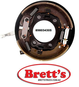 SPEC  8980343050 H/BRAKE HAND BRAKE BACKING PLATE ASSY ISUZU   8970414740 , 1462002600 , 8970414743 , 8972056280 , IZ46001 WANO 2G2005  ISUZU > NPR75 6 STUD WITH OPTION CODE RPU 4HK1-TCN 5.2L 2011-2018 IKP WANO 2G2005