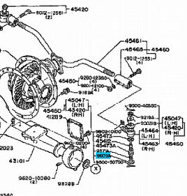ZZZ 9609-48101  PLUG 48MM BOTTOM OF TIE ROD END HINO 4X4 4WD FT FT1J GT GT1J  FT3W GT3H GT8J FT8J GT1J FT1J 1991-2012 SZ34-048001 SZ34048001 960948101