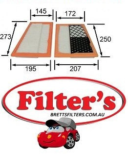 SA 5283 SA5283 AIR FILTER HIFI BUY AT BRETTS TRUCK .COM.AU
