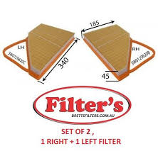 SA5298 AIR FILTER SET LEFT AND RIGHT FOR BENTLEY   AWDCOUPE, CONTINENTAL6.0AWDDECAPOTABLE, CONTINENTAL6.0COUPE, CONTINENTAL6.0FLEXAWDDECAPOTABLE, CONTINENTAL6.0FLEXCOUPE, CONTINENTAL6.0SUPERSPORTAWDCOUPE, FLYINGSPURW12S6.0