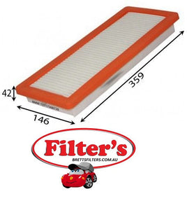 A0522 AIR FILTER PEUGEOT 5008 1.6L 5/2013-1/2015 TURBO  PEUGEOT 508 1.6L 7/2011- PEUGEOT RCZ 1.6L 10/2010- TURBO Citroen DS5 1.6L 2012- Sport. Turbo Petrol. 4Cyl. EP6DT. DI. DOHC 16V Citroen DS4 1.6L 2012- F7. Petrol. 4Cyl. EP6CDT. MPFI. DOHC 16V