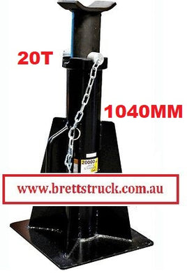 SPEC ASR9052 HEAVY DUTY TALL JACK STAND 20,000KG  TRUCK STAND 20 TONNE 20T 19051 LIFTING Load Capacity - 20000Kg  Min. Height - 675 mm   Max. Height - 1050 mm. Reinforced stand with controllred pin holes 19052  AXLE STAND STANDS MEETS AUSTRALIAN STANDARDS