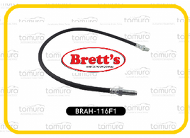SPEC BH90100F FRONT BRAKE HYD HOSE HYDRAULIC LINE  HINO KR KR300 KR360 1975-1981 9004-72127 900472127 BRAH-116FI 44408-1380 6031-4544-00 6304-4510-00 6304451000