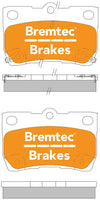 PN1494 DISC PAD SET  REAR KIT  FOR TOYOTA CROWN ROYAL SALOON Rear Axle Brake    Feb 08~Dec 12    2.5 L    GWS204    4GR-FSE     Rear Axle Brake    Dec 09~Jan 15    2.5 L    GRS208    5GR-FE