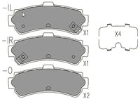 PN2357 DISC PAD SET  REAR KIT  FOR  BENDIX EUR 572398B FMSI D669 FMSI D669-7547 D6697547 KASHIYAMA D1205 KASHIYAMA D1205M02 8DB 355 014-191 8DB355014-191