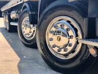ISRT225335TS-10 8X4 22.5'' FRONT & REAR STAINLESS STEEL WHEEL COVER SIMULATOR SET 4 X 2 SINGLE DRIVE HINO MITSUBISHI FUSO NISSAN UD ISUZU VOLVO MERCEDES BENZ SCANIA  SUITS 22.5" WHEELS   ISRT225  ISRT225335