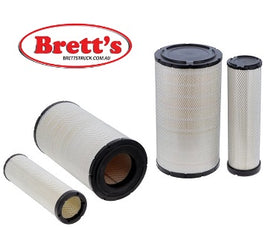 KA160089 AIR FILTER KIT OUTER AND INNER SET HIDROMEK F2893012 HIDROMEK F2893012A KARGO KW1634 KOMATSU 6001852100 KOMPLET 0702027 SAKURA A5541S SURE SFA8889SET