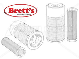 KA160223 AIR FILTER KIT OUTER AND INNER SET HIDROMEK F2893012 HIDROMEK F2893012A KARGO KW1634 KOMATSU 6001852100 KOMPLET 0702027 SAKURA A5541S SURE SFA8889SET
