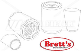 KA16902 AIR FILTER HIFI INNER AND OUTER SET MANN SP2081-2 VOLVO 21693755&nbsp;