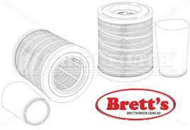 KA16973 AIR FILTER HIFI INNER AND OUTTER SET RENAULT VI C440P,C440PK,C440T,C440TK,C460P,C460PXLOAD,C460T,C460TK,C480P,C480PK,C480T, C480TK,C520P,C520PK,C520T,C520TK