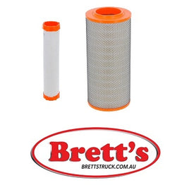 KA18292 AIR FILTER SET HIFI BUY AT BRETTS TRUCK .COM.AU OUTER + INNER SA18290 + SA18291 HIFI KA 18292 KW2448C2 FLEETGUARD SHANGHAI