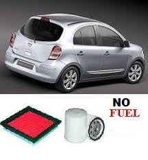 KIT4027  FILTER KIT NISSAN  MICRA K12 SERIES CR14DE ENG 4CYL 1.4L PETROL MPFI 2007-2010 OIL  AIR FILTER SERVICE KIT