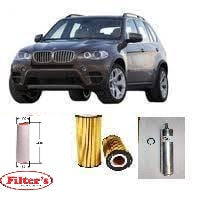 KIT6299 FILTER KIT BMW X5 3L 3.0L SD 2007-2010 E70 TURBO DIESEL M57D30N2 DOHC 24V OIL FUEL AIR FILTER LUBE SERVICE KIT NOTE WITH CYLINDER TYPE AIR FILTER ONLY !!