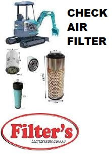 KITK308A  KITK308 A FILTER KIT KOBELCO SK 20 SR5 SK 20 SR 5 SK20SR5 SK20SR-5 Filter Kit   EXCAVATOR  OIL FUEL AIR  FILTER SERVICE LUBE SET KIT KOBELCO YOU MUST CHECK AIR FILTER BEFORE BUYING !!