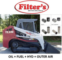 KITT012 FILTER KIT TAKEUCHI TL220 Yanmar 4TNV84 4TNV84T  FILTERS  OIL FUEL AIR HYD FILTER SET  2008