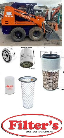KITT507 FILTER KIT TO SUIT FOR TOYOTA 2SDK8 2DK8 Filter Kit SKID STEER TOYOTA HUSKI OIL AIR  FUEL LUBE SERVICE KIT   Toyota -  Engine: Toyota
