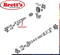 ZZZ MC864687 PROP SHAFT FRONT OF REAR BARE TAILSHAFT PROPELLOR FG637 4WD 4X4 DUAL CAB CREW CAB CANTER 1995-  BRAND NEW MITSUBISHI