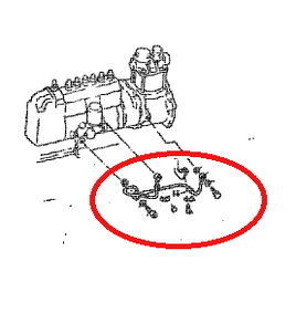 ZZZ ME034247 OIL PIPE 3 WAY  COMP COMPRESSOR INJECTOR PUMP BLOCK MITSUBISHI FUSO 6D14 6D14-0A 6D14-1A 1976-1985 FM FM215