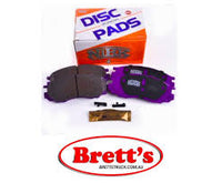 ZZZ DB1297P  DISC PAD SET FRONT MITSUBISHI EXPRESS L400 TRITON 4x4 STARWAGON TRW PROTEX DB1297 DB1297HD FB1297L ADB1297
