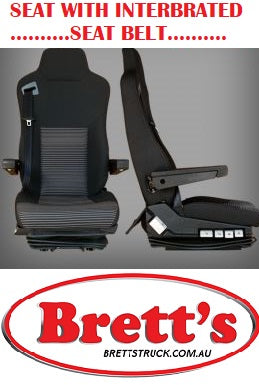 SEATFZAI-2010   RH AIR SUSPENSION SEAT HINO 2010- RANGER PRO FD FD8 FD8J FG8J FL8J FM8J FT8J GD8J GH8J GT8J  ASSEMBLY   SUIT HINO TRUCK HI BACK LOW BASE UNIVERSAL HINO TRUCK PARTS WITH INTERGRATED SEAT BELT