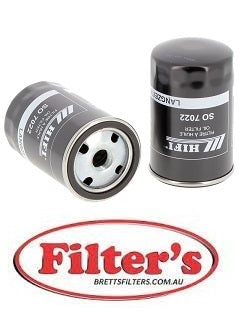 SO 7022 SO7022 OIL FILTER FOR AUDI COUPE 2.0, COUPE 2.0 16V, COUPE 2.3 20V, COUPE 2.3 20V QUATTRO, COUPE 2.6, COUPE 2.6 QUATTRO, COUPE 2.8, COUPE 2.8 QUATTRO, COUPES2 QUATTRO, QUATTRO 2.2 20V TURBO,