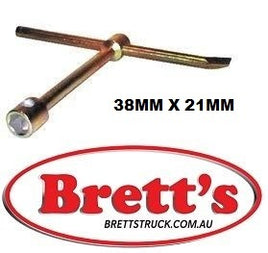 SPEC TWB038 WHEEL WRENCH BRACE WHEEL NUT UNDOER  38MM X 21MM MITSUBISHI CANTER  ISUZU DAIHATSU MEASURE ACROSS THE FLATS DELTA TOYOTA DYNA