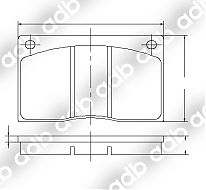 DB0585PM FRONT DISC PAD SET ASTON MARTIN Lagonda 85-87 DAIMLER 79-91 JAGUAR Sovereign 4.2 5.3 HE 84-90 XJ SERIES 73-87 DB585 DB0585 ADB585