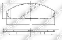 DB1257PM DISC PAD SET 4WD NISSAN PATROL FRONT DB1257  FordRaider1992 - 1993SWB, LWB, Pick Up and WagonADB1257  NissanPatrol1992 - 1998GQ 4x4 Ti, ST (VRG Y60) EFI Twin Piston CaliperADB1257