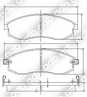 DB1308PM DISC PAD SET FRONT Nissan Maxima Nov 1994 - 2000 A32 Sedan 3.0   Nissan Maxima Dec 1999 - 2003 A33   Nissan Stagea Sep 1996 - Aug 1998 2.5 4WD Wagon (eng RB25DE) JCP1646 FDB1646 ADB1308