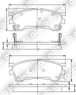 DB1362PM DISC PAD SET FRONT FORD MAZDA ADB1362 DB1362  1999 - 2001  KN  4CYL 1.8L FP EFI DOHC 16 Valve 1998 - 2002  ASTINA SP20  4CYL 1.6L B6 EFI DOHC 16 Valve