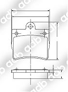DB1418PM DISC PAD SET REAR MERCEDES-BENZ C180 C200 C200D C220D C230 C250D DB1418 DB1418L ADB1418