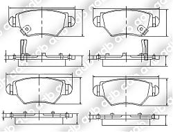 DB1425PM DISC PAD SET  REAR HOLDEN ASTRA ADB1425 DB1425 GDB1471 DB1425HD  FERODO FDB1294 MINTEX MDB1904 MINTEX MDB2130