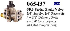 ZZZ 15773.806 SR5 SR-5 SPRING BRAKE VALVE ASSY 065437 109539 109615 109620  065549  102831