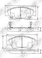 DB1662PM DISC PAD SET FRONT HONDA CIVIC 1.3 HYBRID 04- DB1662 ADB1662