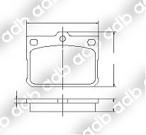 DB0441PM DISC PAD SET HYUNDAI EXCEL 1.3 1.5 GL GLS 1986-88  DB441 GDB7566 DB0441 ADB441