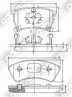 DB0427PM DISC PAD SET FRONT MAZDA 323 BW SERIES WAGON FORD METEOR 85-87 LASER KE 87-90 DB427 ADB427