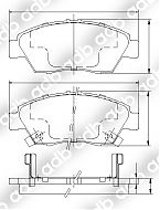 DB1286PM DISC PAD SET FRONT HONDA Civic CRV CRX Integra Jazz ISUZU Gemini DB1286  DB1286L DB1286HD ADB1286