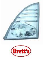 15420.106C LH FRONT OPTION WHITE CLEAR  BLINKER PRO 2003-   HINO RANGER PRO FRONT FLASHER LIGHTFC6J 1018 500 J05DTG 2008-  FD8J 1024 500 J08ET 2008-  FD8J 1027 2008-  FG8J 1527  2008-  FL8J 2427   2008-  LOOKS GOOD WITH CHROME GRILLE OPTION