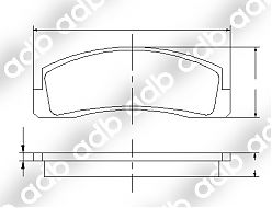 DB0195PM DISC PAD SET FRONT LADA COSSACK NIVA TAIGA 78-97 DB0195 DB195 ADB195