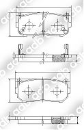 DB1466PM DISC PAD SET REAR  KIA SPECTRA 1.8 5D HATCH 2001-04 ADB1466 DB1466L Carens2005 - 20071.8 5D DB1466 KiaCitra2006 - NOW2.0 DB1466 KiaClarus2000 - NOW1.8, 2.0 DB1466 KiaCredos1998 - Apr 20014D Sedan 2.0 DB1466 KiaMentor