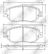 DB1419PM DISC PAD SET FOR TOYOTA  CELSIOR  UCF10 UCF11 LEXUS LS400 4D SEDAN 2.0 93-00 DB1419 ADB1419