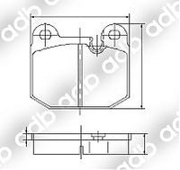 DB0192PM DISC PAD SET FRONT BMW 3 SERIES 315 316 320 318 323 DB0192 DB192 GDB654 ADB192