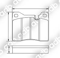 DB0163PM DISC PAD SET FRONT BMW 5 SERIES 7 SERIES 525 528 535 DB0163 DB163 ADB163