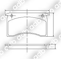 DB1028PM DISC PAD SET FRONT HOLDEN SUNBIRD PBR DISCS 1976-79 DB1028 ADB1028