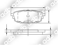 DB1359PM DISC PAD SET  REAR FORD LASER KN KQ MAZDA FAMILIAR BJ 323 9/98-12/03 626 99-02  DB1359 ADB1359